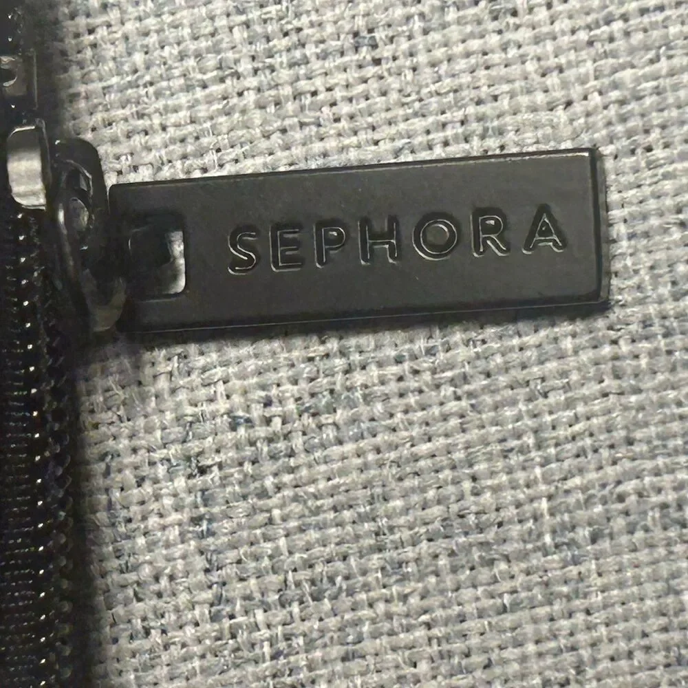 SEPHORA ROGUE COSMETIC CASE IN BLACK WITH WHITE POLKA DOTS ( CASE ONLY)